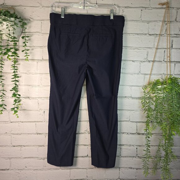 VISION 155 NAVY PANT WOMENS STRAIGHT LEG ANKLE LENGTH SIZE 8 - Picture 2 of 6